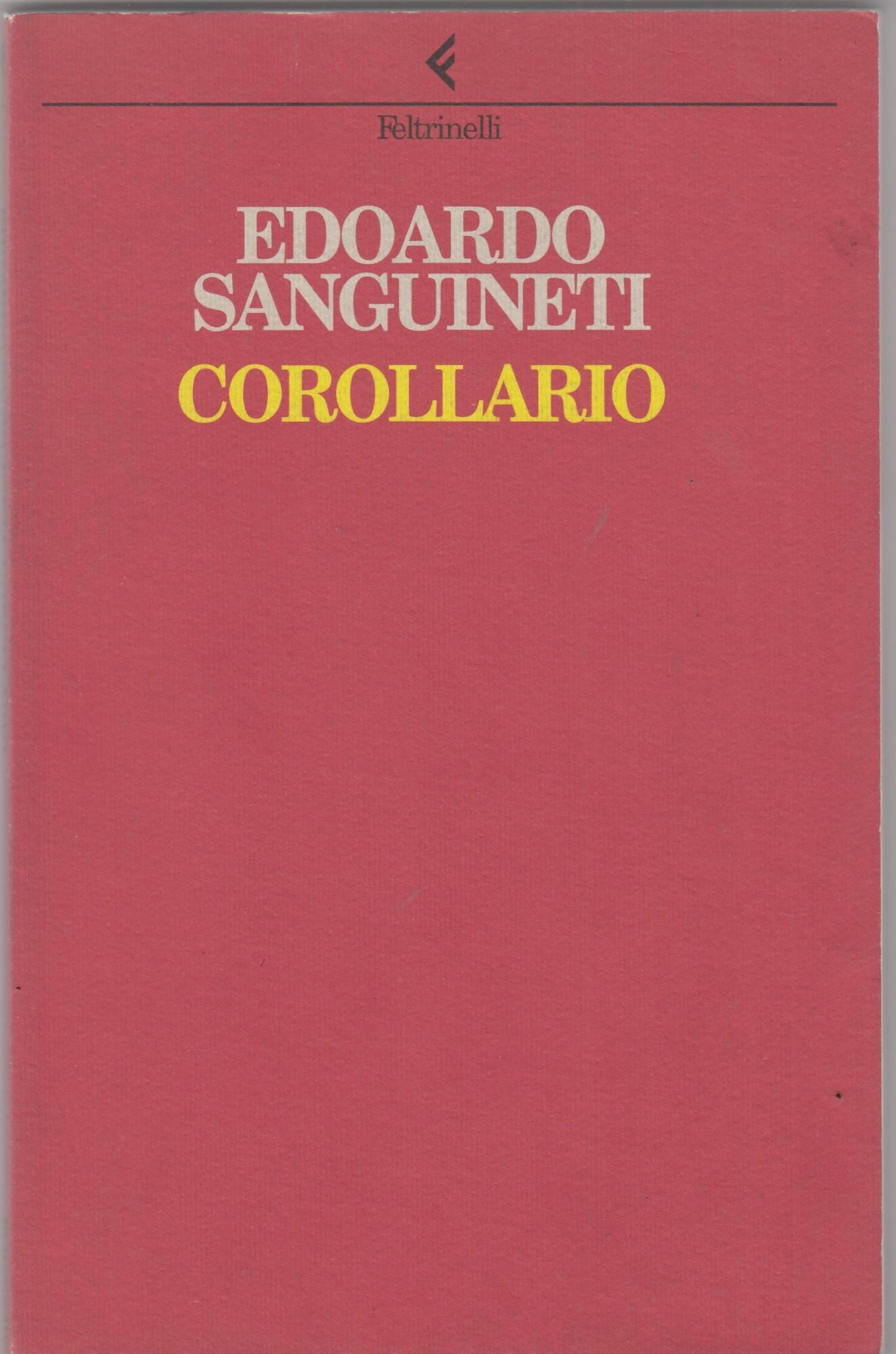 Corollario. Poesie (1992-1996)