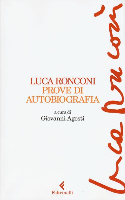 Prove di autobiografia - Luca Ronconi - copertina