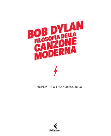 Filosofia della canzone moderna - Bob Dylan - 2
