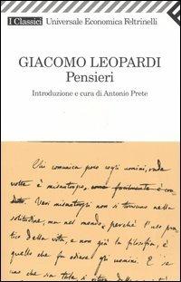 Pensieri - Giacomo Leopardi - copertina