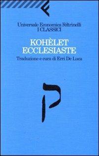 Kohèlet/Ecclesiaste - copertina