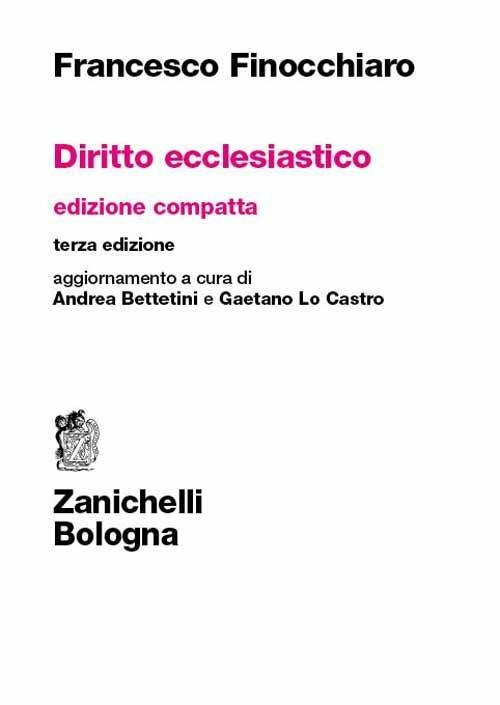  Diritto ecclesiastico. Ediz. compatta -  Francesco Finocchiaro - copertina