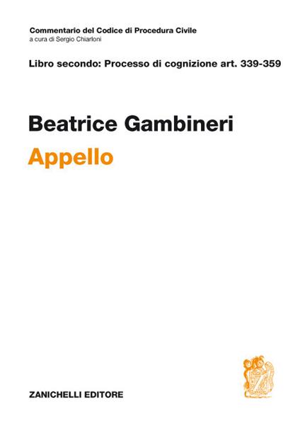 ART. 339-359. Appello - Beatrice Gambineri - copertina