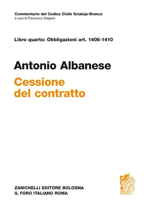 Cessione del contratto - Antonio Albanese - copertina