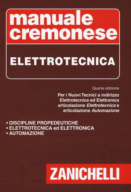 Manuale Cremonese di elettrotecnica - copertina