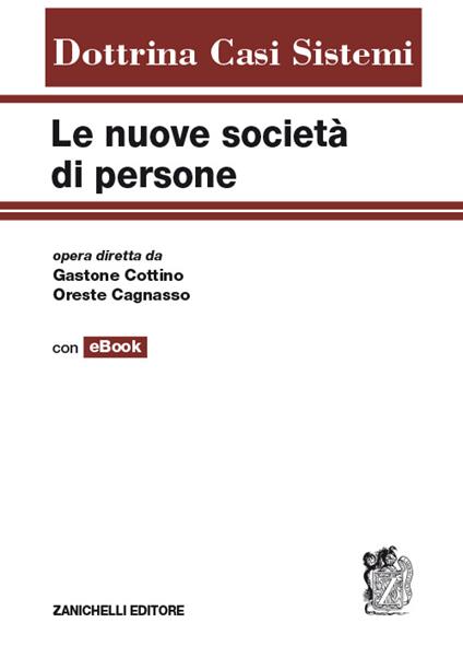 Le nuove società di persone. Con e-book - copertina