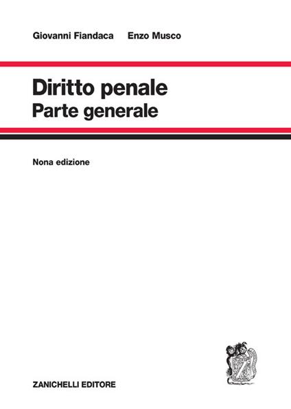 Diritto penale. Parte generale - Giovanni Fiandaca,Enzo Musco - copertina