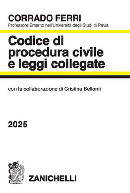 Codice di procedura civile e leggi collegate 2025 - Corrado Ferri - copertina