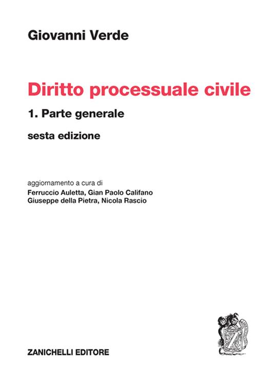 Diritto processuale civile. Vol. 1: Parte generale - Giovanni Verde - copertina
