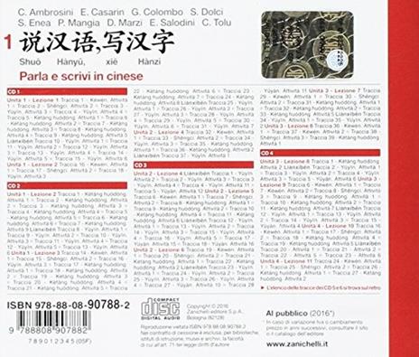  Shuo hànyu, xie hànzì. Parla e scrivi in cinese. Per le Scuole. Con 6 CD Audio -  Claudia Ambrosini, Elettra Casarin, Greta Colombo - 2