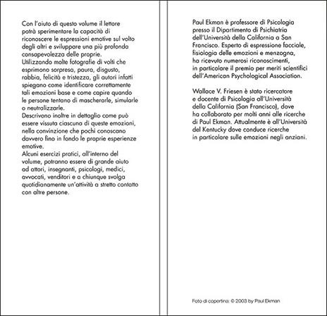 Giù la maschera. Come riconoscere le emozioni dall'espressione del viso - Paul Ekman,Wallace V. Friesen - 4