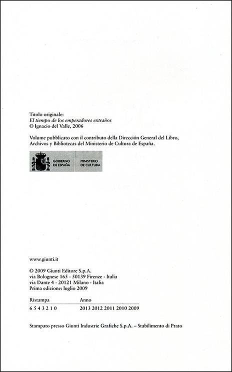 Il tempo degli strani imperatori - Ignacio Del Valle - 2