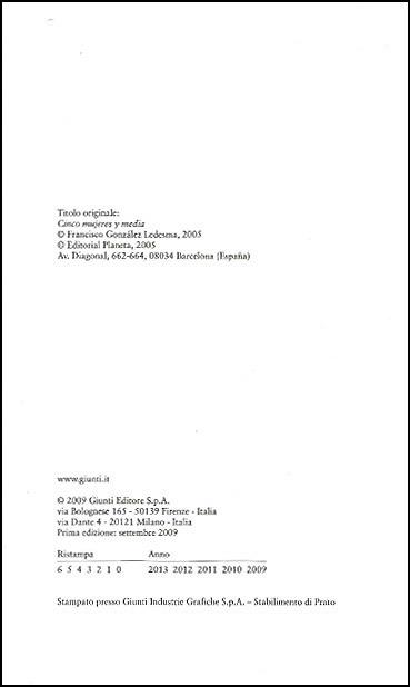 Cinque donne e mezzo - Francisco González Ledesma - 3