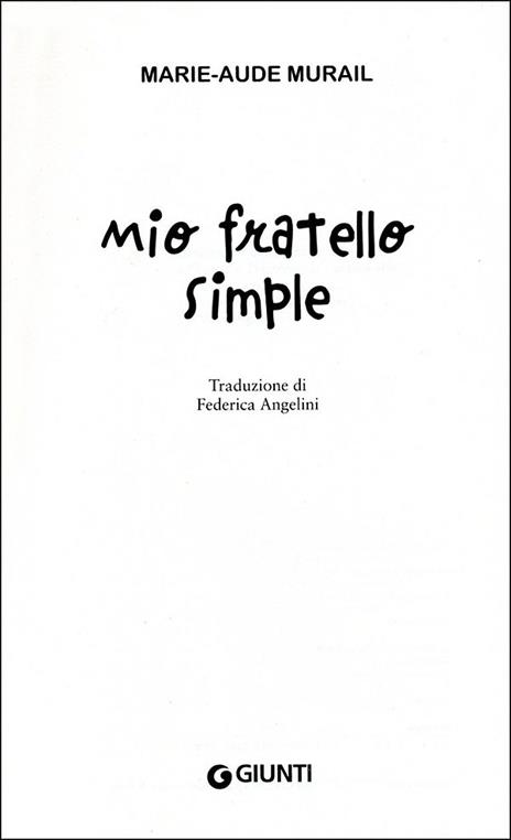 Mio fratello Simple - Marie-Aude Murail - 2