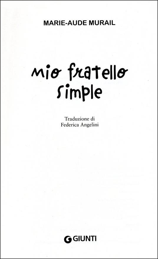 Mio fratello Simple - Marie-Aude Murail - 2