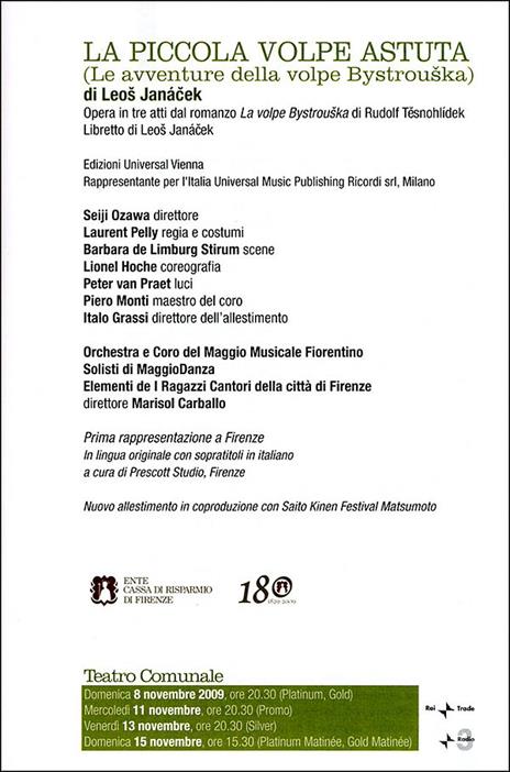 La piccola volpe astuta. Leos Janacek - 2