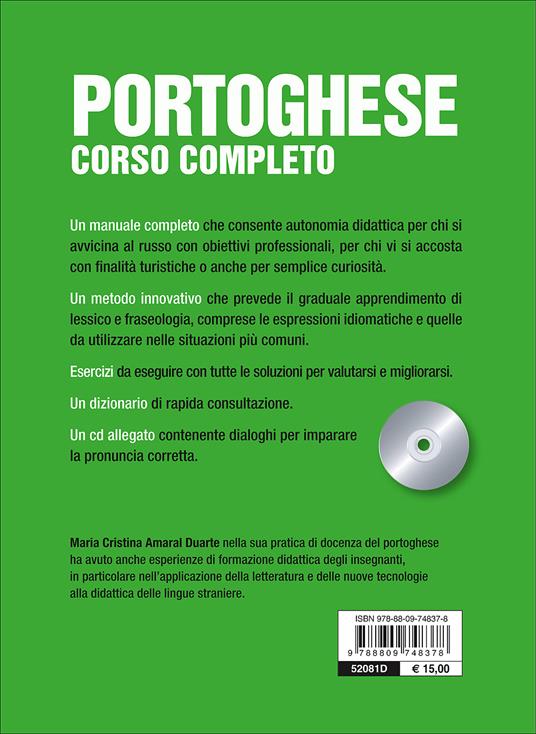 Portoghese. Corso completo. Con CD Audio - M. Cristina Amaral Duarte - 2