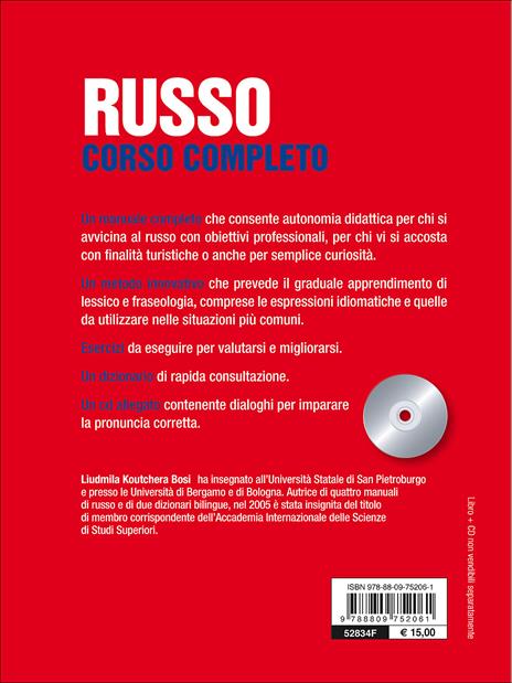 Russo. Corso completo. Con CD Audio - Liudmila Koutchera Bosi - 2