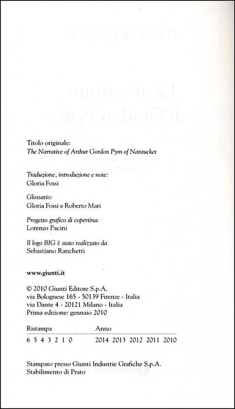 Le avventure di Gordon Pym - Edgar Allan Poe,Gloria Fossi - ebook - 2