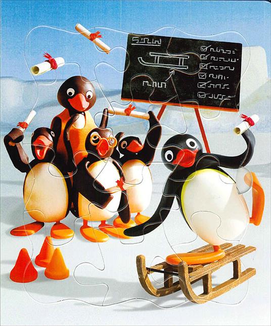 Il libro puzzle di Pingu. Ediz. illustrata. Con 4 puzzle - Silvia D'Achille - 8