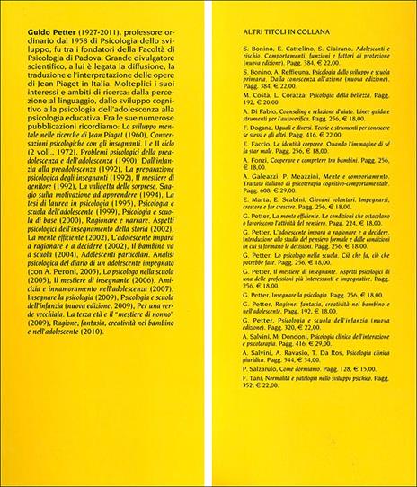 Il bambino impara a pensare. Introduzione alla ricerca sullo sviluppo cognitivo. Nuova ediz. - Guido Petter - 3