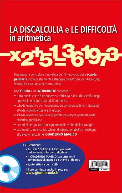 La discalculia e le difficoltà in aritmetica. Guida con workbook. Con CD Audio - 3