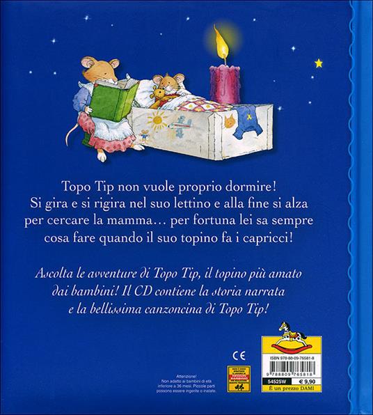 Topo Tip non fa la nanna. Ediz. illustrata. Con CD Audio - Marco Campanella - 2