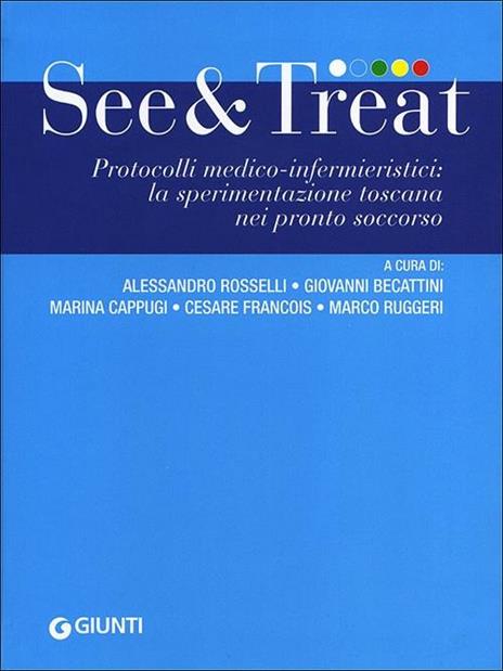 See & treat. Protocolli medico-infermieristici: la sperimentazione toscana nei pronto soccorso - copertina