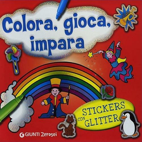 Colora, gioca, impara. Con adesivi. Ediz. illustrata - copertina