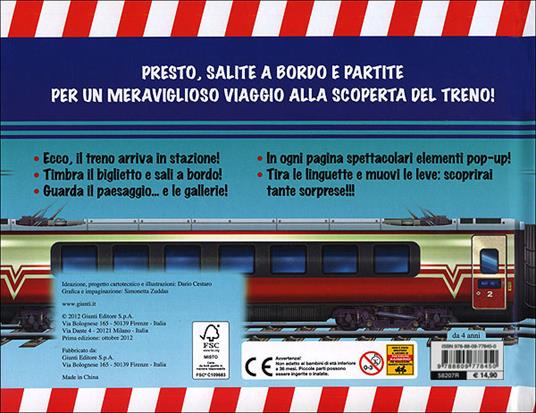 Il treno. Trenitalia. Un libro pop-up. Ediz. illustrata - Dario Cestaro - 2