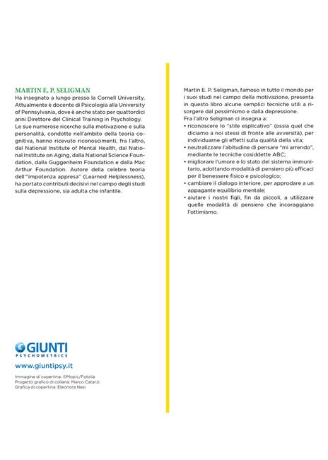 Imparare l'ottimismo. Come cambiare la vita cambiando il pensiero - Martin E. P. Seligman - 3