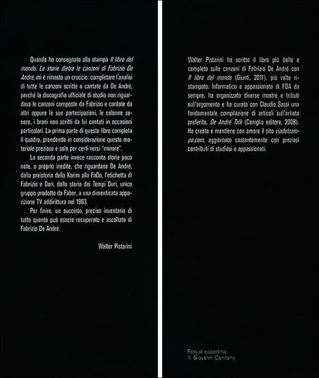 Fabrizio De André. Canzoni nascoste. Storie segrete - Walter Pistarini - 3
