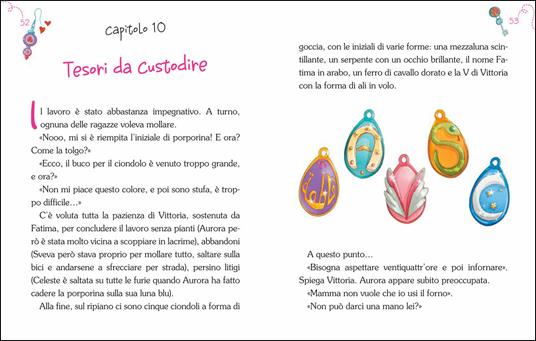 Vittoria e i ciondoli dell'amicizia. La banda delle ragazzine. Con adesivi. Ediz. illustrata - Paola Zannoner - 3