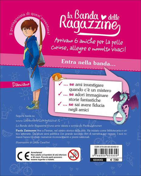 Caccia al drago con Damiano. La banda delle ragazzine. Con adesivi - Paola Zannoner - 3