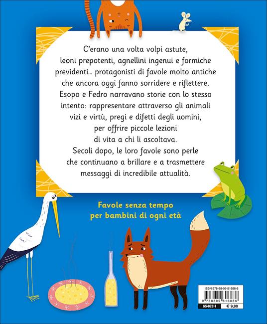 Le favole di Esopo e Fedro. Ediz. a colori - Libro - Giunti Editore - Fiabe  favole filastrocche