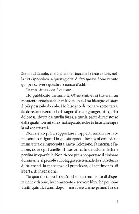 L'addio - Antonio Moresco - 2