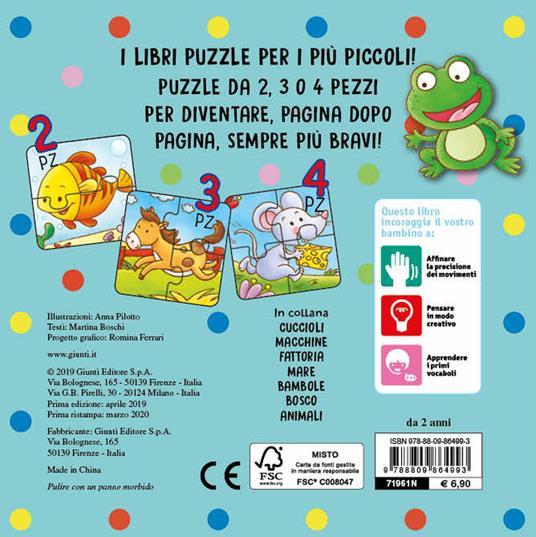 Animali. Libro puzzle. Ediz. a colori - Silvia D'Achille - 2