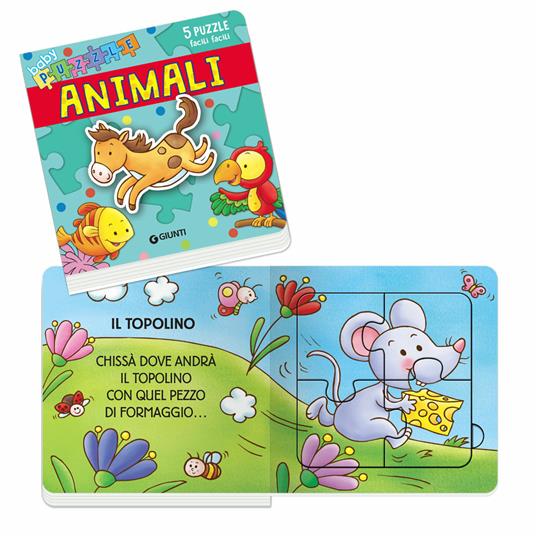 Animali. Libro puzzle. Ediz. a colori - Silvia D'Achille - Libro - Giunti  Editore - Baby puzzle