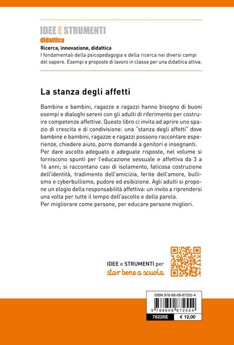 La stanza degli affetti. L'educazione affettiva, emotiva e sessuale dei bambini e degli adolescenti - Roberta Giommi - 2