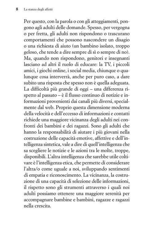 La stanza degli affetti. L'educazione affettiva, emotiva e sessuale dei bambini e degli adolescenti - Roberta Giommi - 7