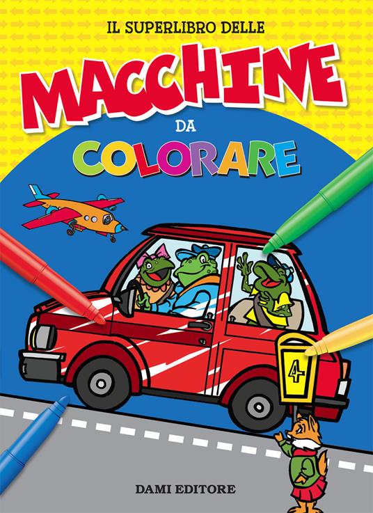 Il superlibro delle macchine da colorare - Umberto Fizialetti - copertina