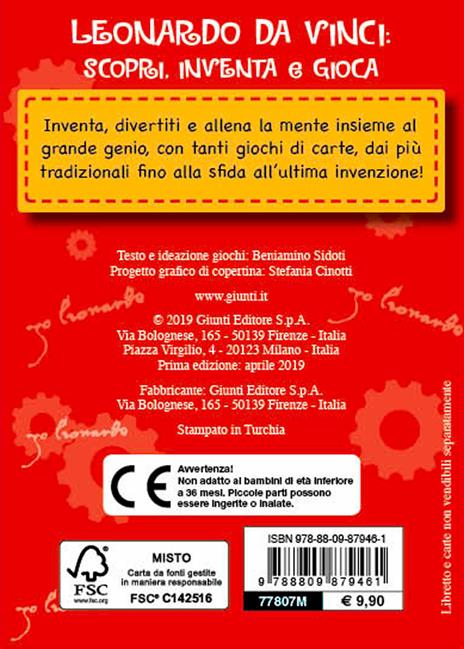 Leonardo. Scopri, inventa e gioca. Con 50 Carte - Beniamino Sidoti - 2
