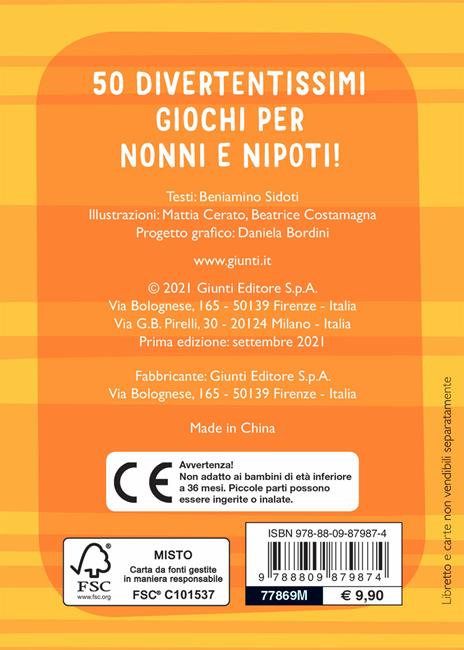 Gioca con i nonni! Ediz. a colori. Con 50 Carte - Beniamino Sidoti - 2