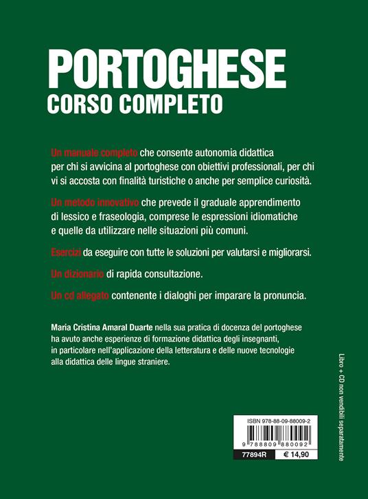 Portoghese. Corso completo. Con CD-Audio. Con File audio per il download - M. Cristina Amaral Duarte - 2