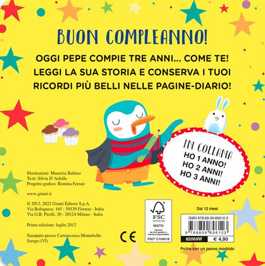 Ho 3 anni! Tanti auguri! Ediz. a colori - Silvia D'Achille,Maurizia Rubino - 2
