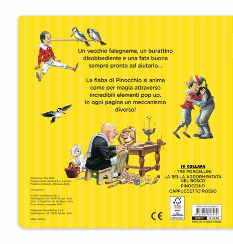 Pinocchio. Libro pop-up. Ediz. a colori - Tony Wolf - 2