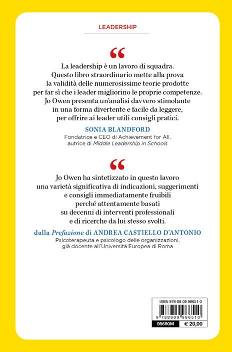 I miti della leadership. Liberatevi dai pregiudizi per diventare grandi leader - Jo Owen - ebook - 2