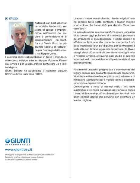 I miti della leadership. Liberatevi dai pregiudizi per diventare grandi leader - Jo Owen - ebook - 3