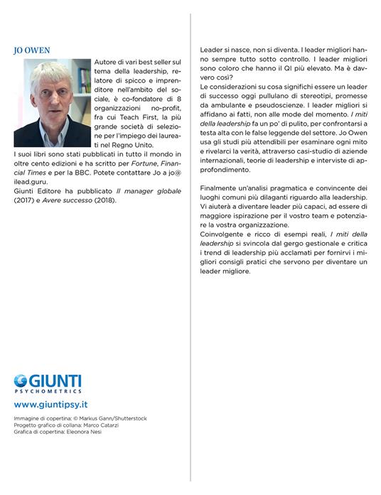 I miti della leadership. Liberatevi dai pregiudizi per diventare grandi leader - Jo Owen - ebook - 3