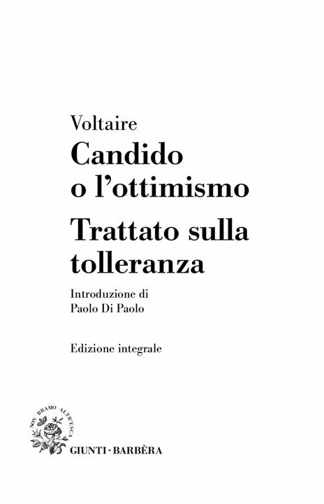 Candido o l'ottimismo-Trattato sulla tolleranza - Voltaire - 3